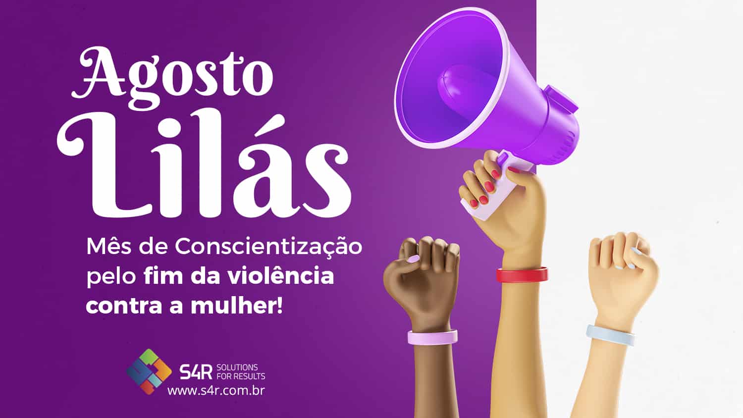 Agosto Lilás comemora 16 anos da Lei  Maria da Penha